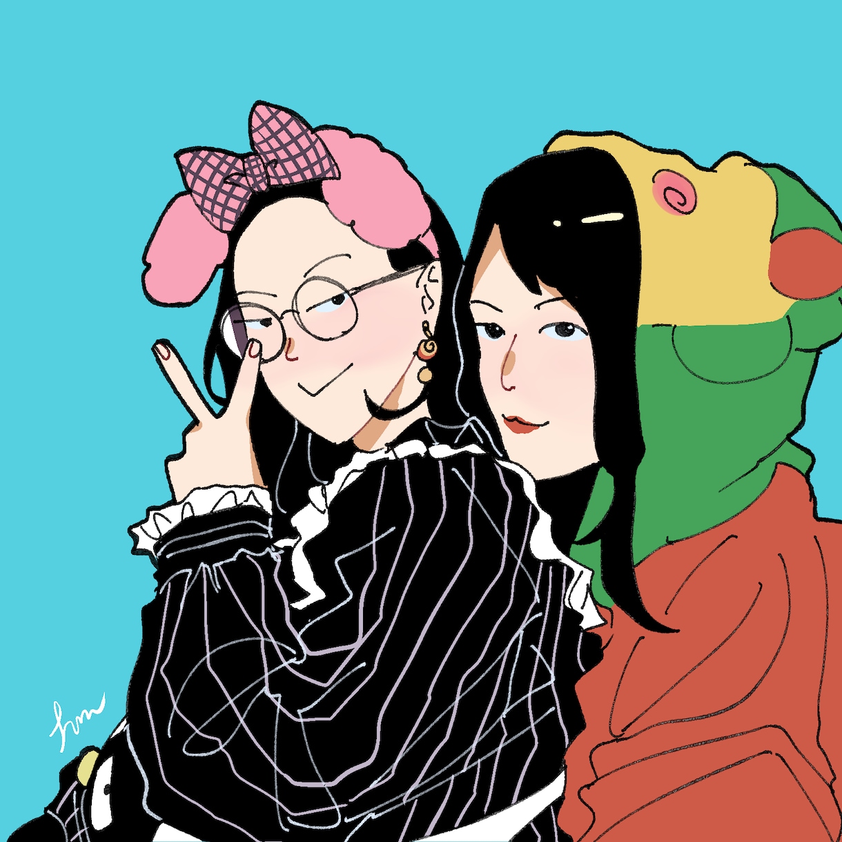 爆速納期でゆるい似顔絵アイコン描きます 可愛い！完全おまかせ可！アイコン利用可！ イメージ2