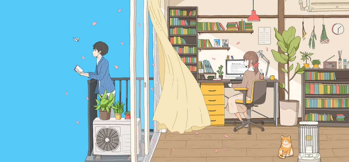 CDジャケット、ポスター、表紙絵など絵描きます シンプル且つデザイン性のあるイラストが得意です！ イメージ4