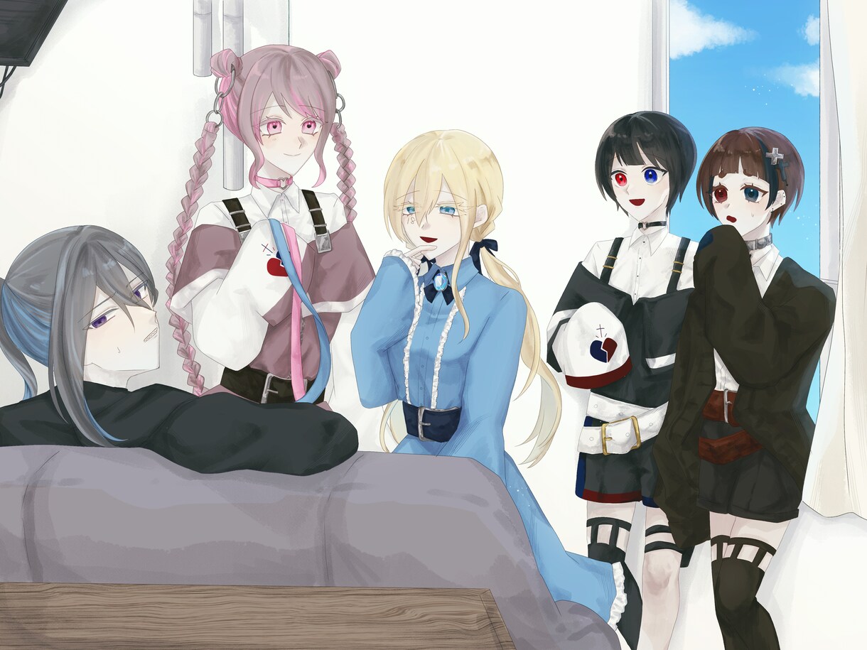 ダークから儚い雰囲気まで幅広いイラスト制作します 表情などキャラクター像を大事に制作いたします！ イメージ6