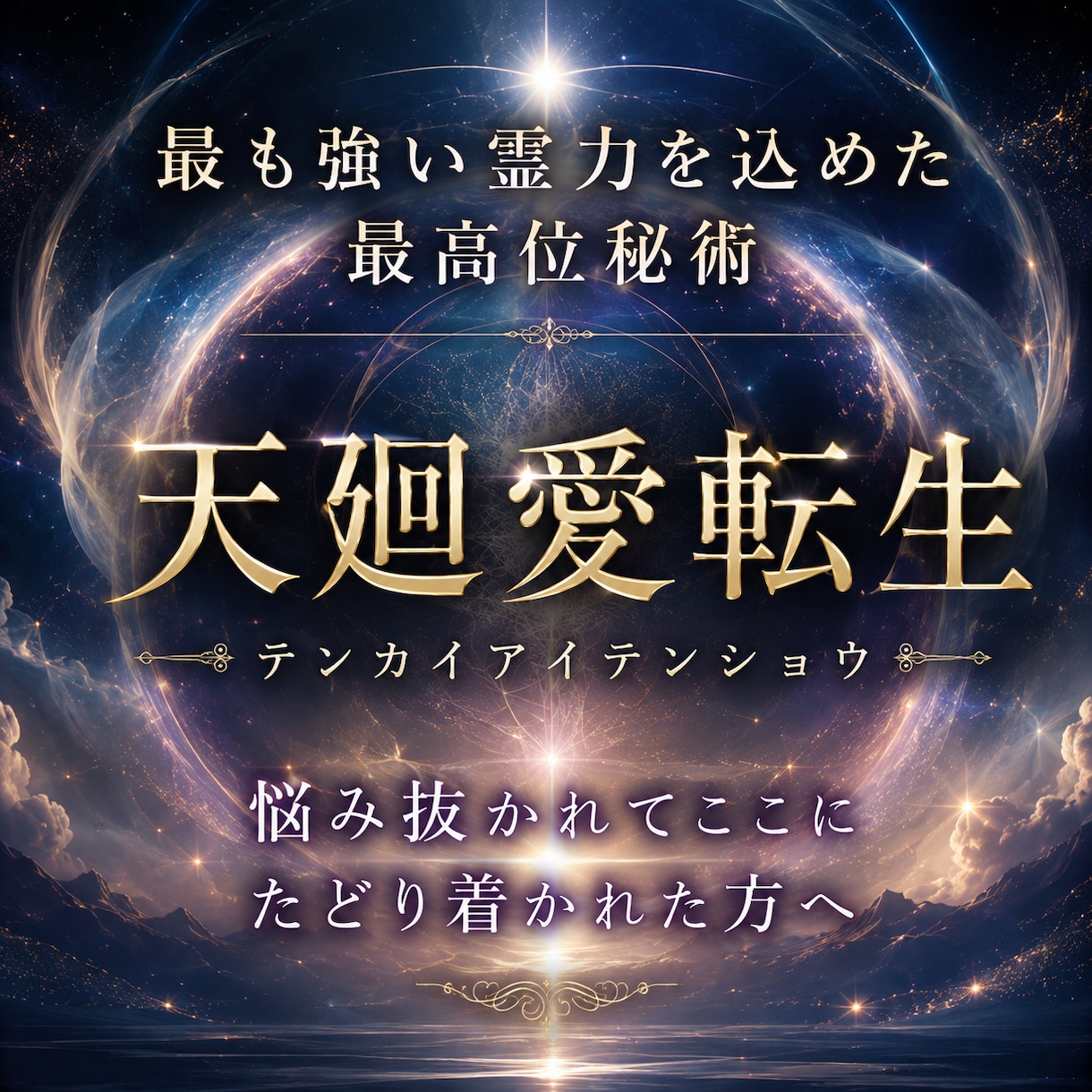 特別メニュー【神導霊視鑑定+天廻愛転生】を行います 最も強い霊力を込めて実行させていただきます。 イメージ1