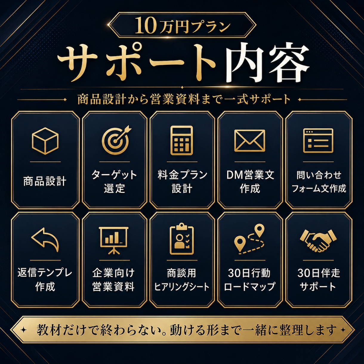 営業代行副業の商品設計から30日間伴走します 商品設計＋営業資料＋週1回×4回レビュー｜30日伴走 イメージ2