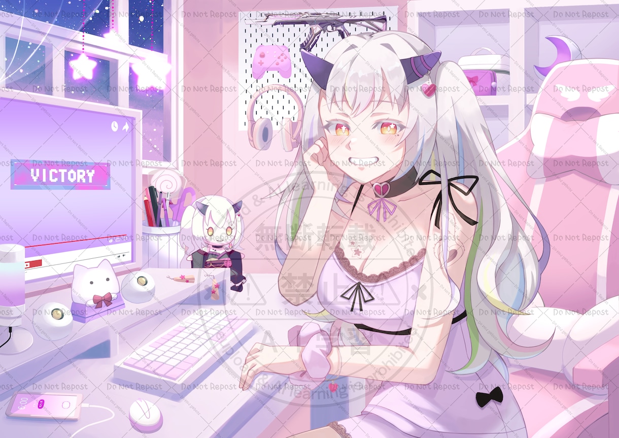 Vtuber・配信者向け 高品質イラスト制作します 印象に残る世界観と空気感を表現 イメージ3