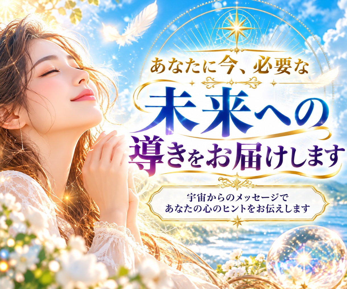 あなたに今、必要な未来への導きを示します 宇宙から届く未来のメッセージをお届けします。 イメージ1