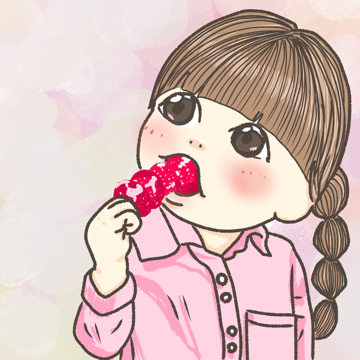 商用利用可　可愛い似顔絵を描きます プレゼントにも大人気！ふんわり可愛い似顔絵です！！ イメージ1