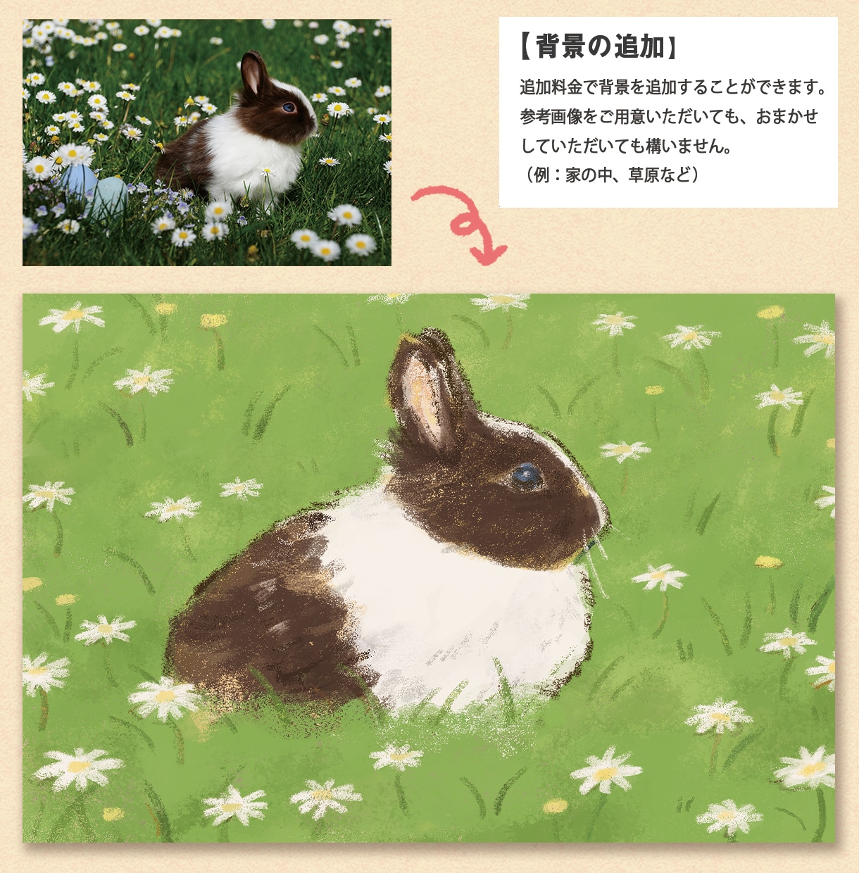 おしゃれでかわいいペットイラスト制作いたます 〜アイコンに、お部屋のインテリアに、いつでもペットと一緒〜 イメージ4