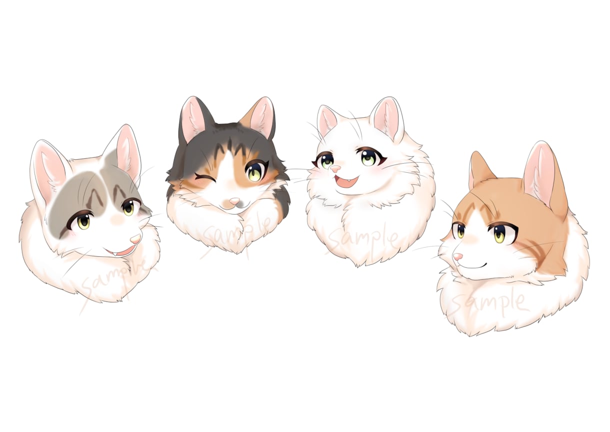 ペットや動物のアニメ調イラストを作成します SNSアイコンやグッズにぴったりなアニメ調イラストです！ イメージ5