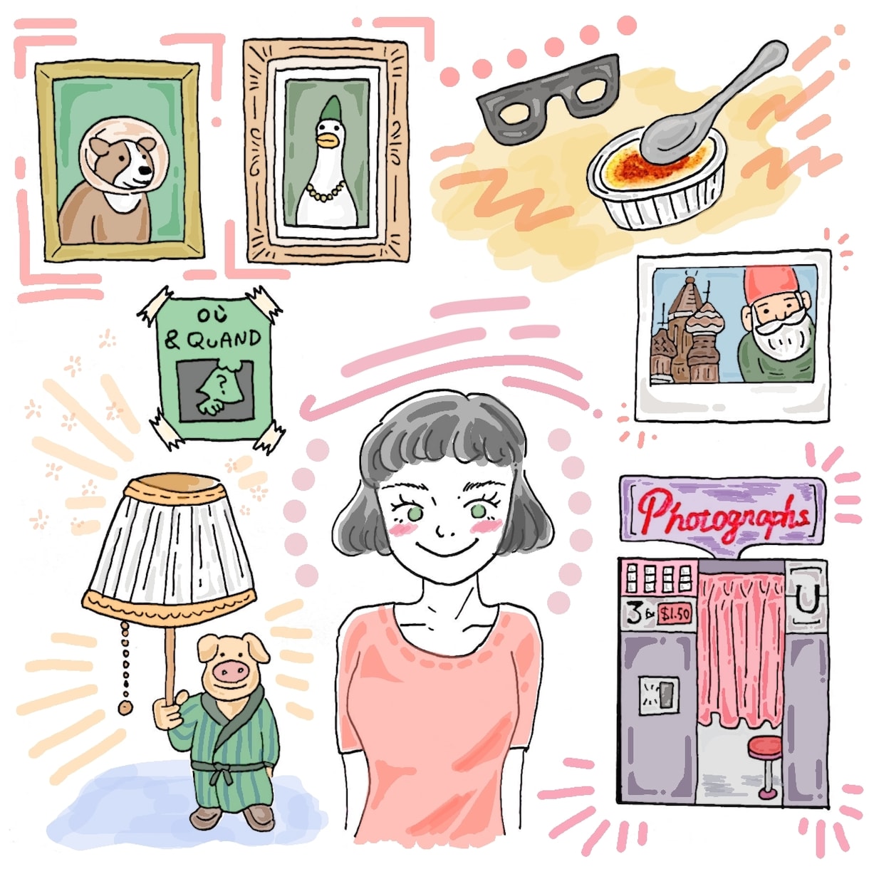 雑誌にでてくるような、お洒落なイラスト描きます 商用OK！アイコン・チラシ・SNS広告の挿絵としても◎ イメージ2