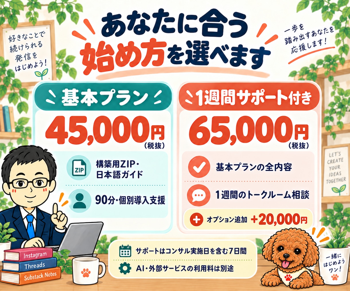 Instagram・Threadsを自動化します AIでSubstackも対応|SNS導入支援90分 イメージ9