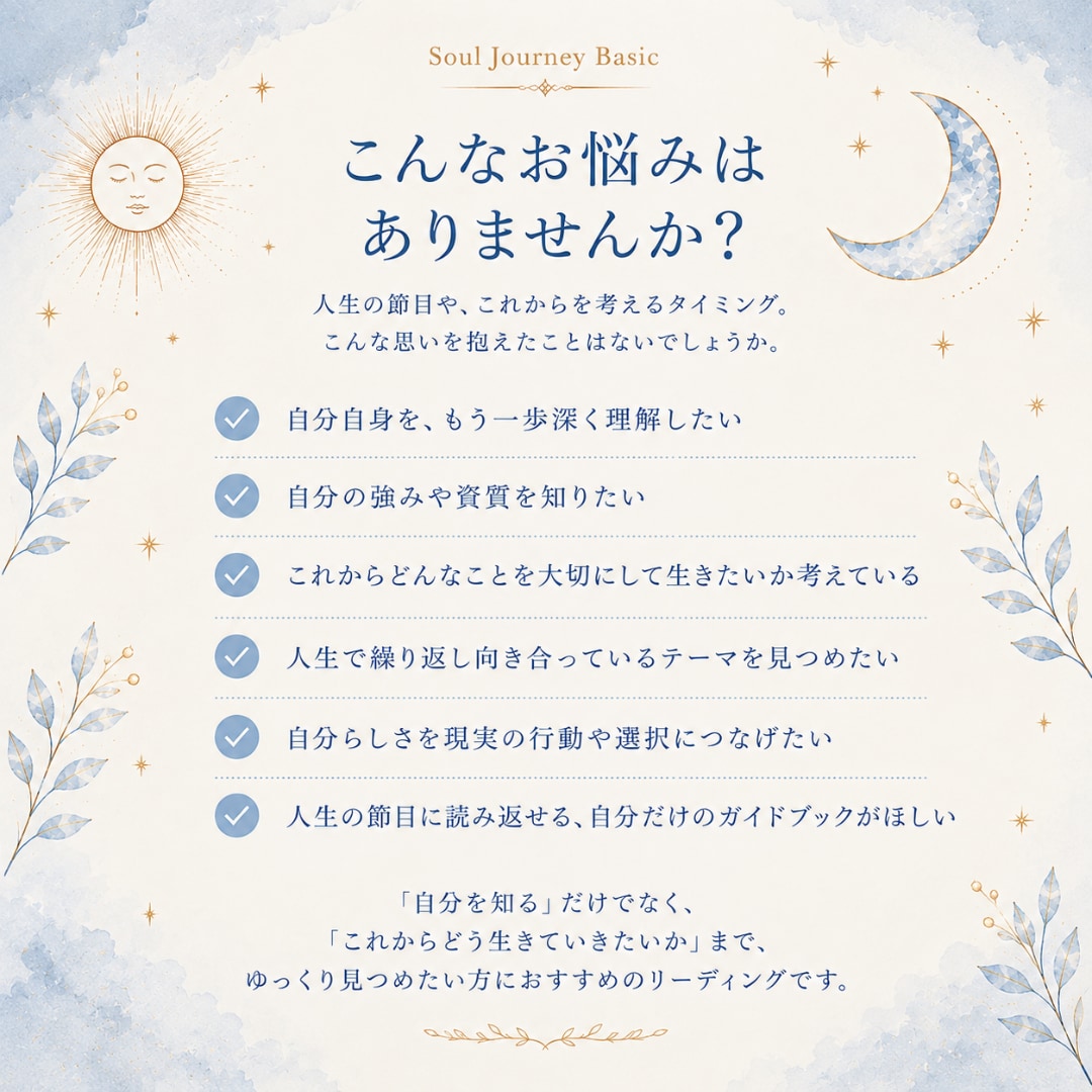 星から人生のテーマと自分らしさを読み解きます ｜これからを自分らしく選ぶためのガイドブック イメージ2