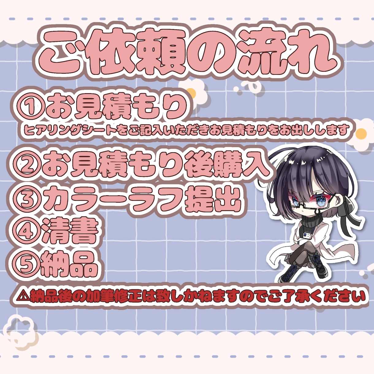 配信者様様向け！商用利用OKのミニキャラ描きます グッズにもオススメ！パッと目を惹くイラストを制作します！ イメージ4