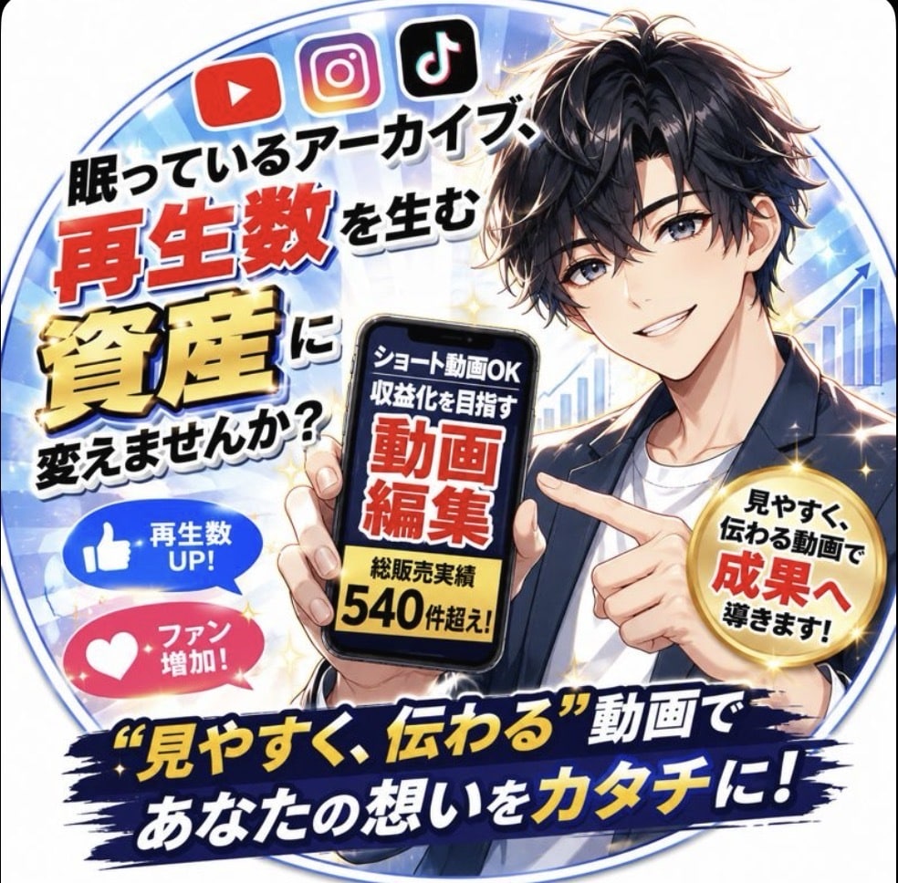 6本4,000円ショート動画作ります 切り抜き長編動画もO.K. Vtuber様、個人配信者も！ イメージ3