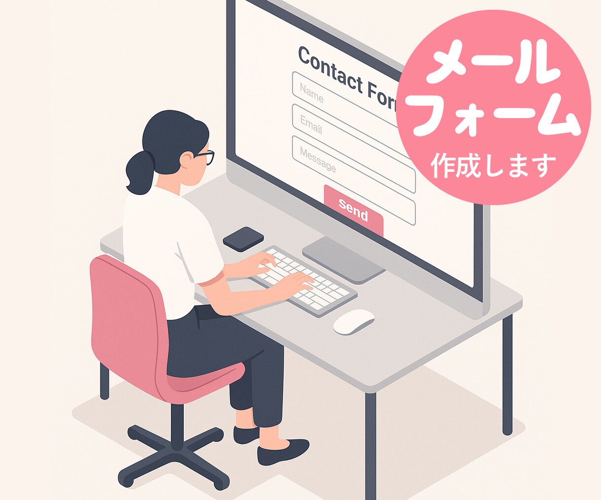 スマホ対応・PHPお問合せフォーム丁寧に制作します 自動返信・スパム対策・HTMLバリデーション込み イメージ1