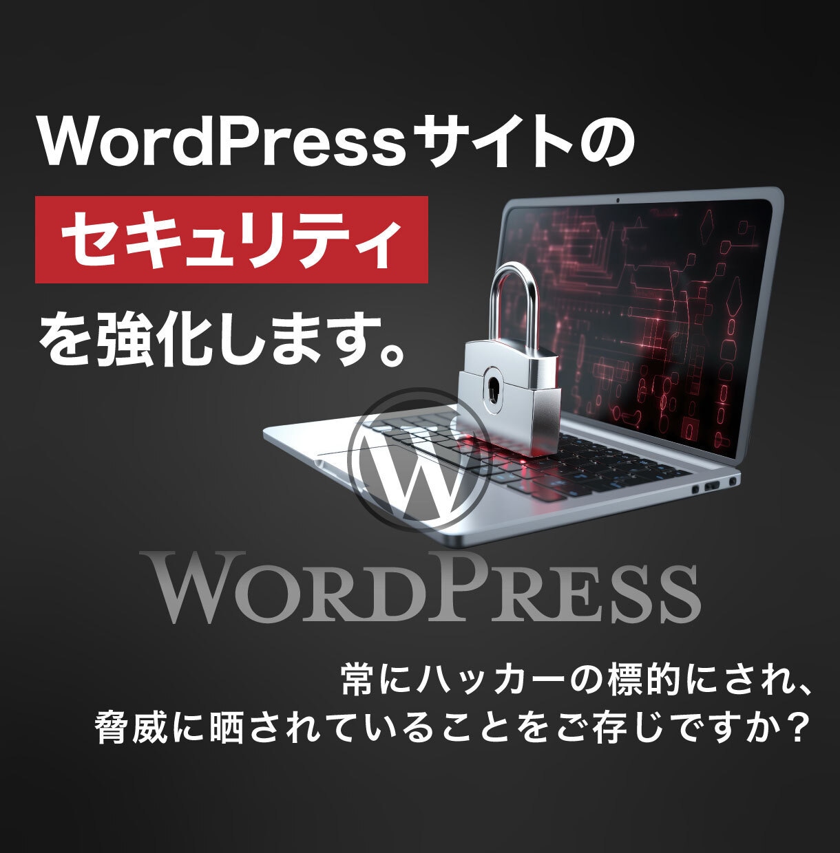 Wordpressのセキュリティ対策を強化します Wordpress制作実績18年の経験で培ったノウハウを伝授 イメージ1