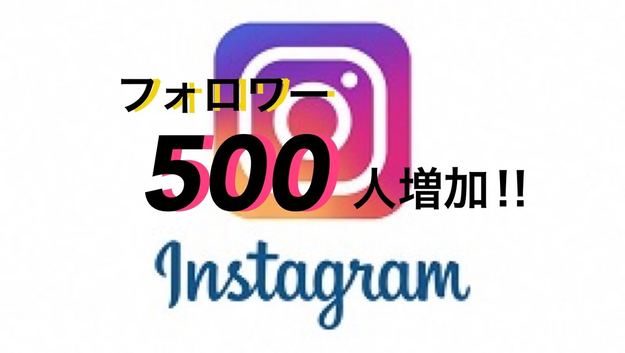 あなたのInstagramフォロワー増加させます 500人増加するまでやり続けます‼︎保証有 イメージ1
