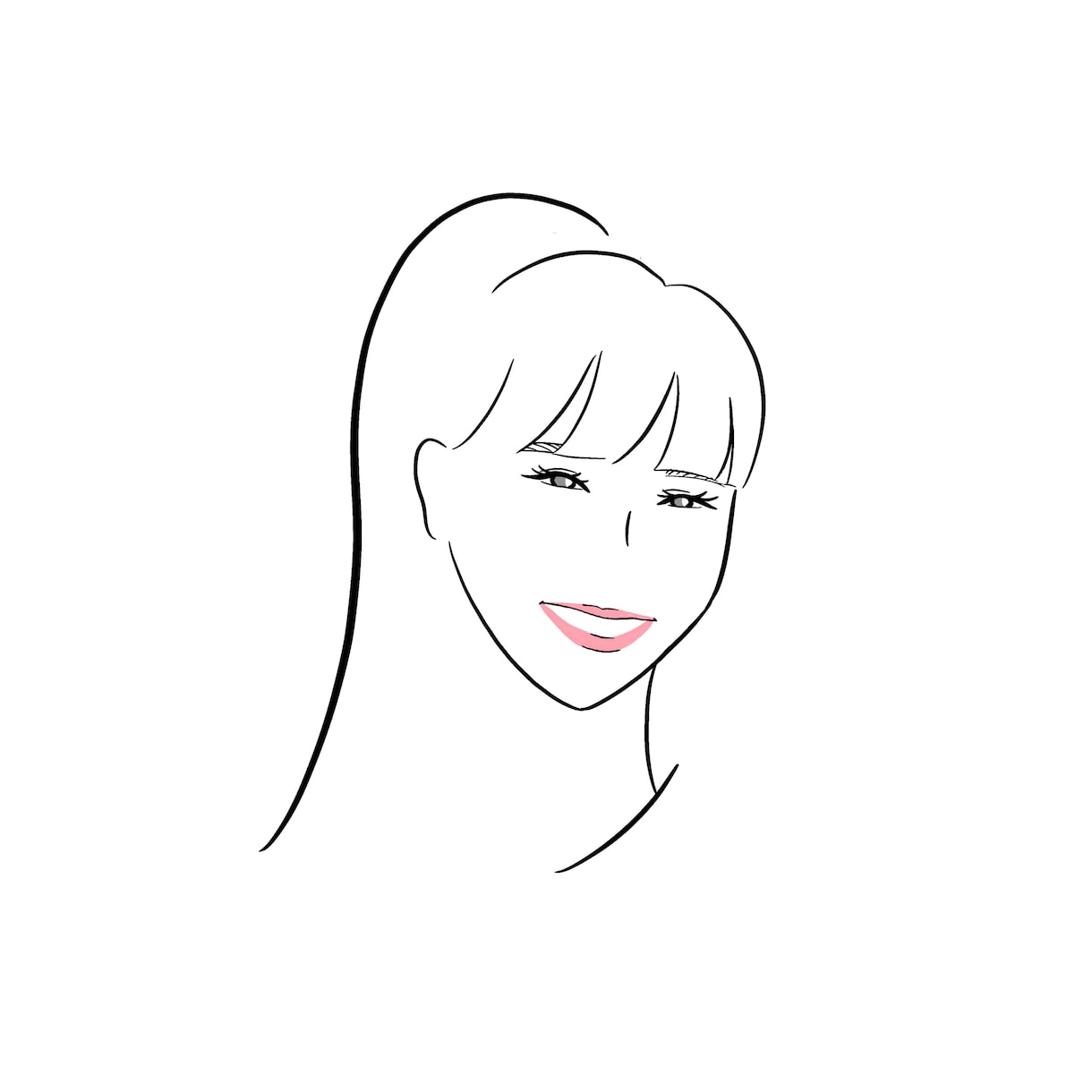 シンプルでお洒落な似顔絵イラスト描きます SNSアイコンにおすすめです♩ イメージ2