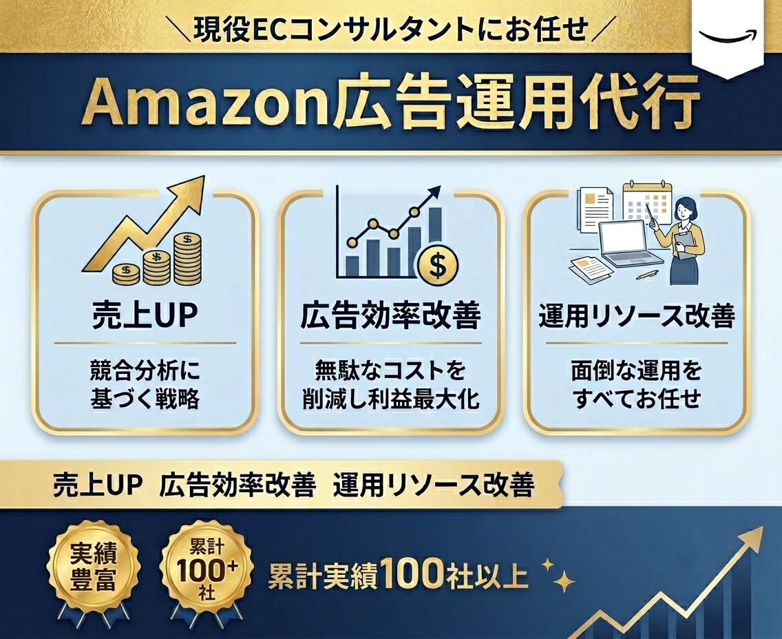 Amazonの広告運用をプロが代行します 現役ECコンサルタントがAmazon広告を運用代行します イメージ1