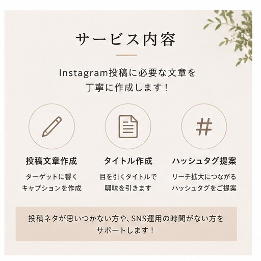 Instagram投稿戦略を作成します SNS投稿作成をAI活用で効率化します！ イメージ2