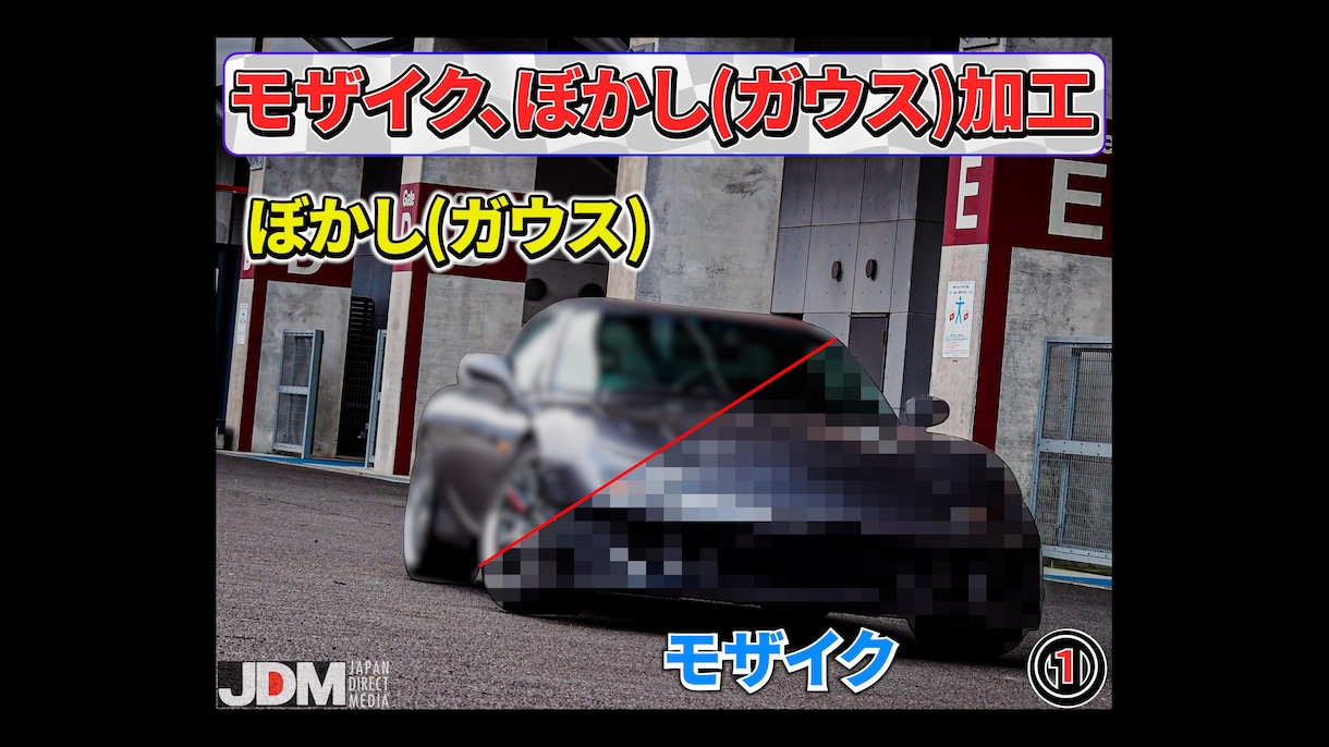 動画のピンポイント部分をモザイクぼかし処理致します 5分未満の動画は1日納品、60分以上の動画も対応可能です！ イメージ1