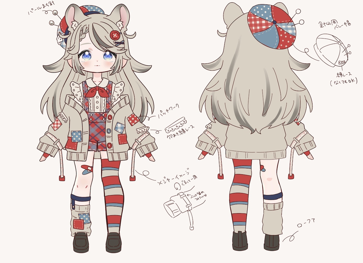 VTuber向け衣装デザインを制作します 実績作りのため先着3件まで5000円で受付中！ イメージ3