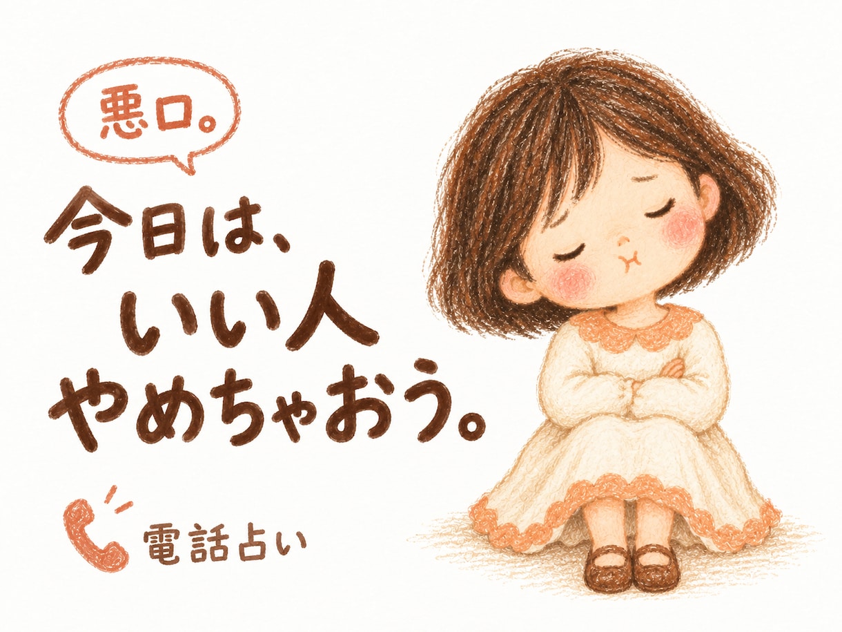悪口・愚痴、全部置いていって今日はいい人辞めます どうしうて解ってくれないの？をひも解きます。 イメージ1