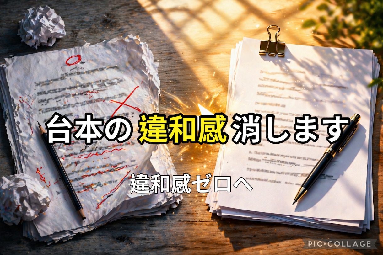 台本リライトします そのセリフ、違和感ありませんか？ イメージ1