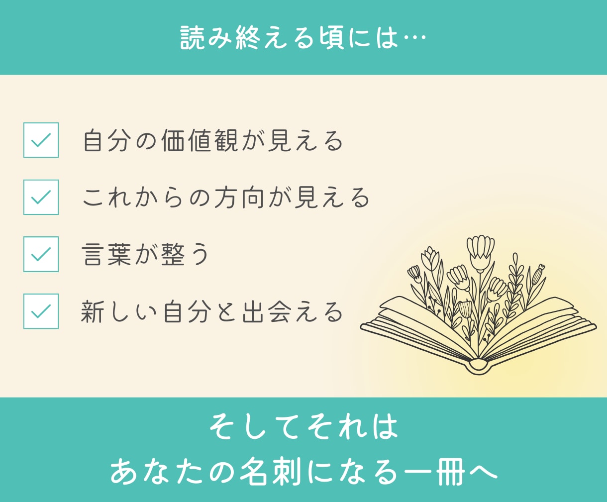 心を整えながら言葉にする自分名刺のつくり方ます 交換日記感覚で読み進め、新しい自分と出会い、名刺になる一冊へ イメージ8
