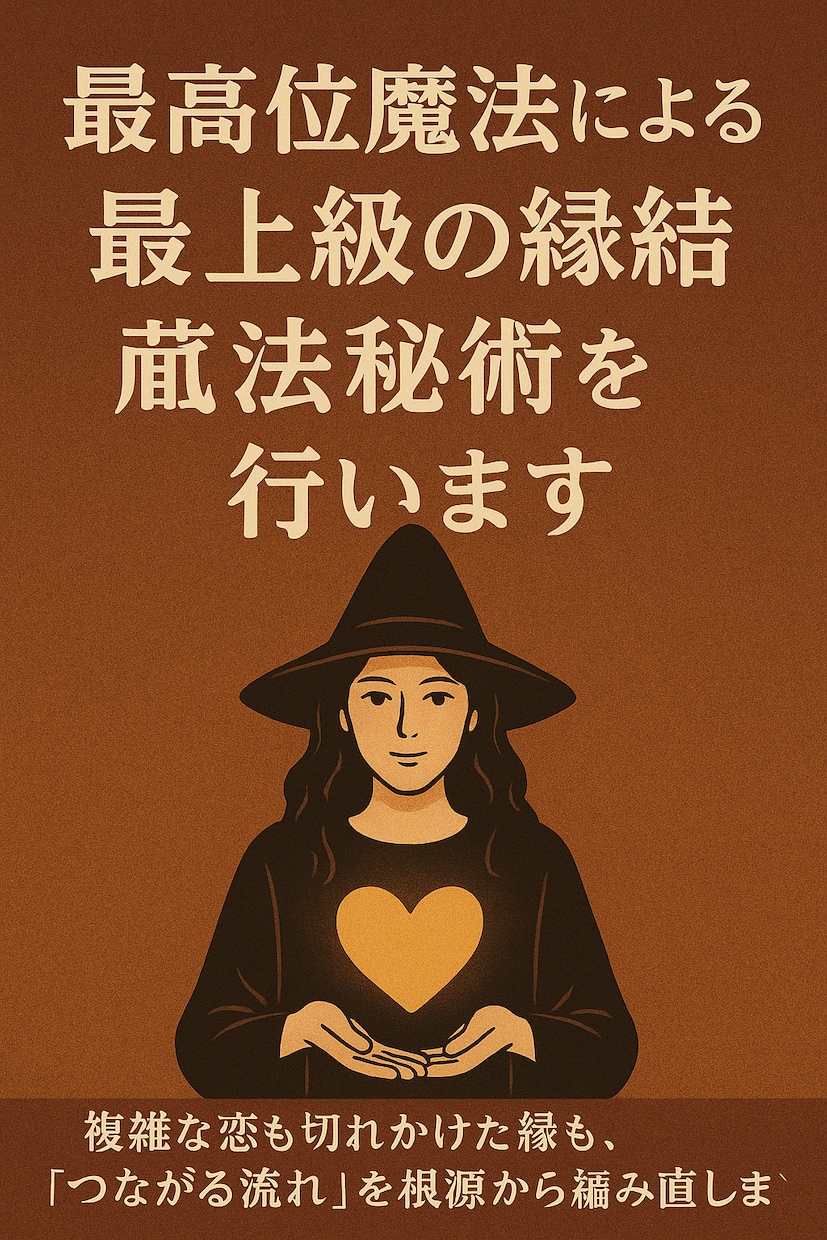 最高位魔法による最上級の縁結び魔法秘術を行います 複雑な恋も切れかけた縁も、つながる流れを根源から編み直します イメージ1