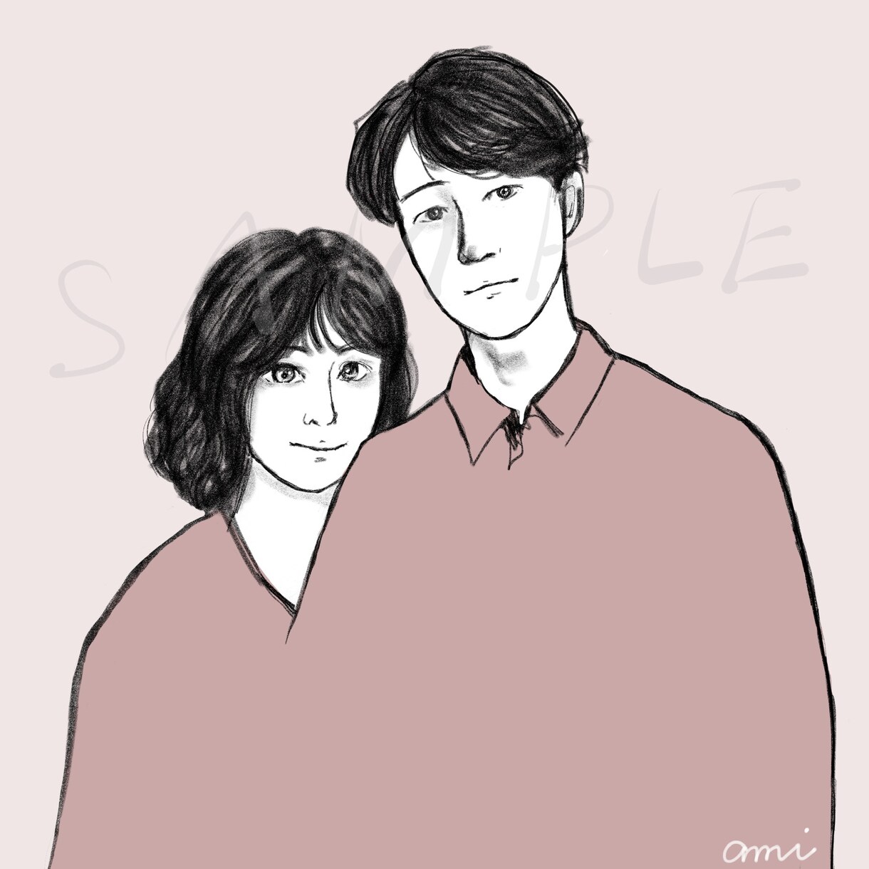 あなただけの似顔絵描きます シンプルなイラストでセンス良く！ イメージ2