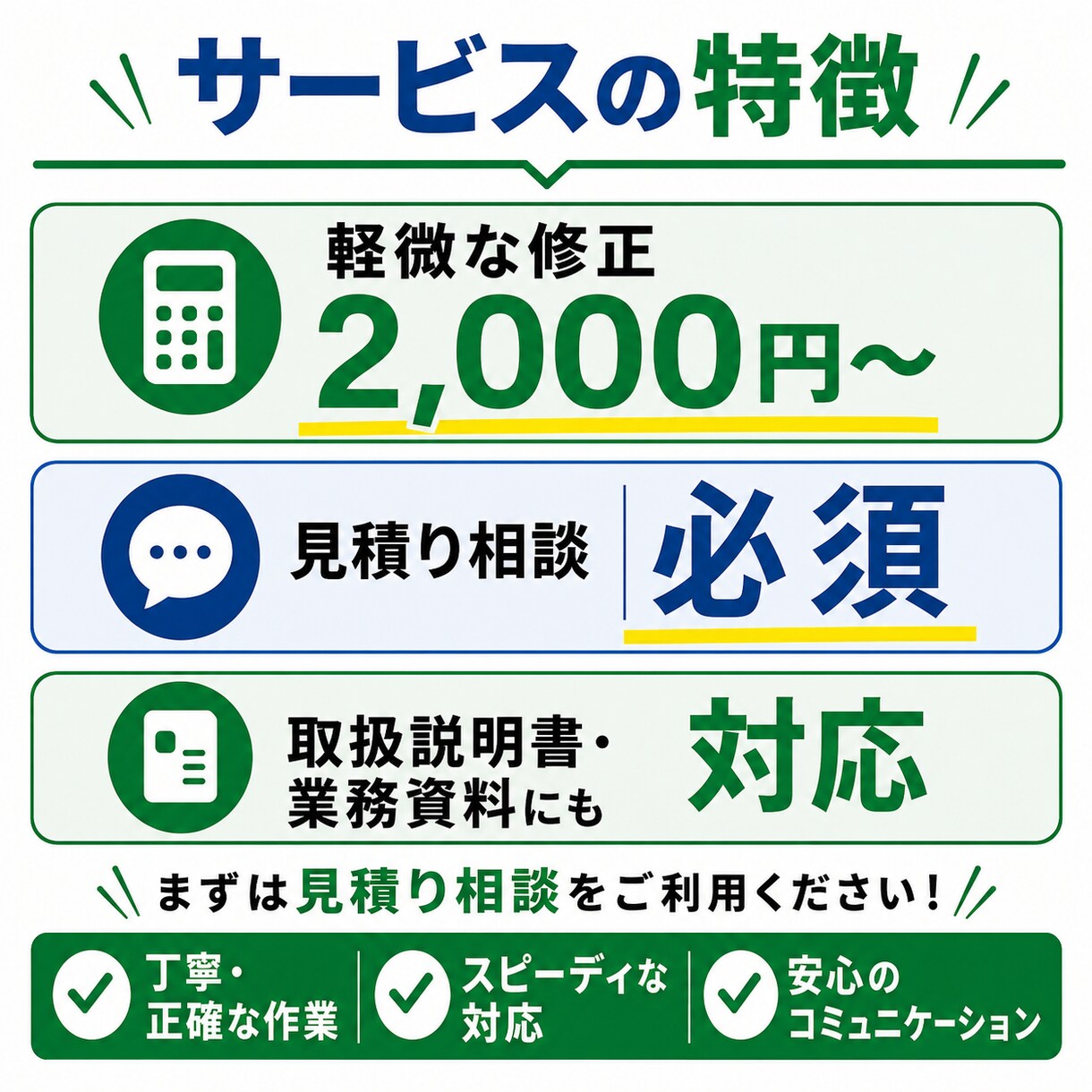 PDF・Aiデータの文字修正レイアウト調整をします 文字修正・画像差替・サイズ調整・印刷用PDF作成対応します イメージ2