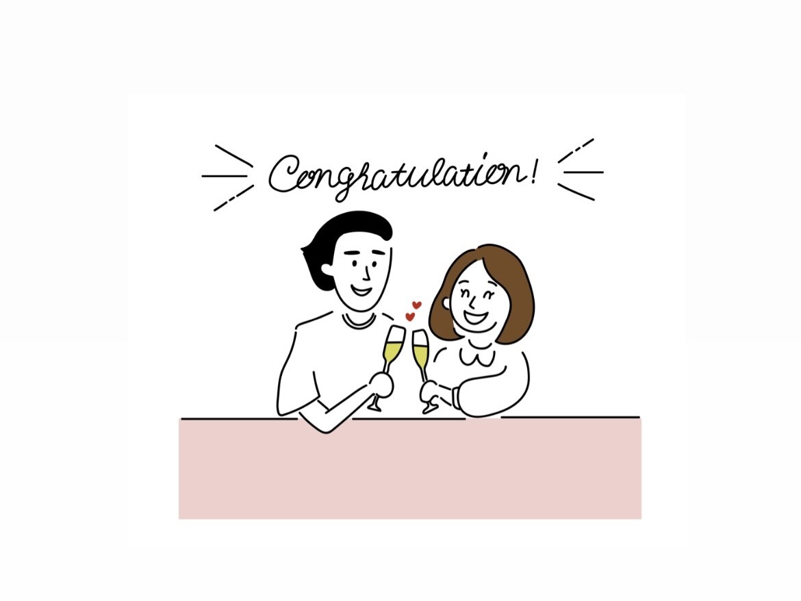 カップルイラスト描きます 想い出を彩るウェディングボードや記念日に♡ イメージ5