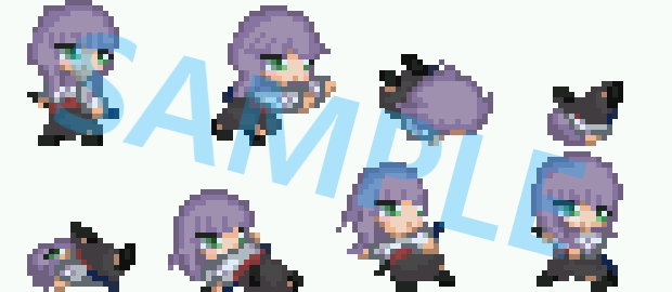 ゲーム用のドット絵アニメーションを制作します 可愛くてカッコいい！ユニークでスピード感のあるドット絵です！ イメージ3
