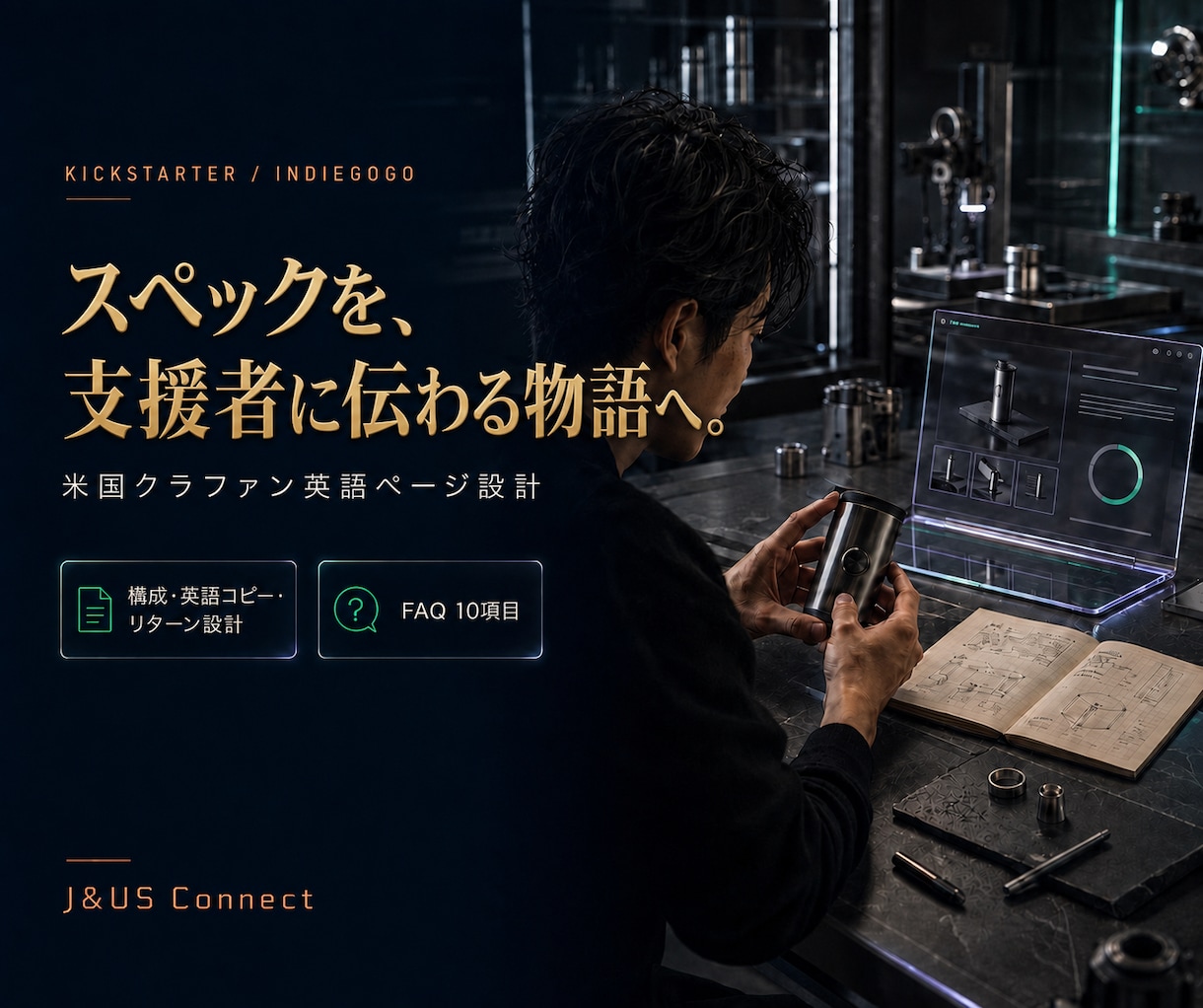 海外クラファンの英語ページを制作します 構成・英文・リターン・FAQまで一式支援 イメージ1