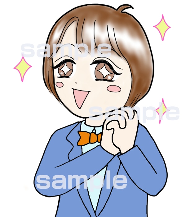 ポップで可愛いキャラクターイラスト作成いたします SNSアイコンや挿絵など商用利用可☆イラストカット イメージ3