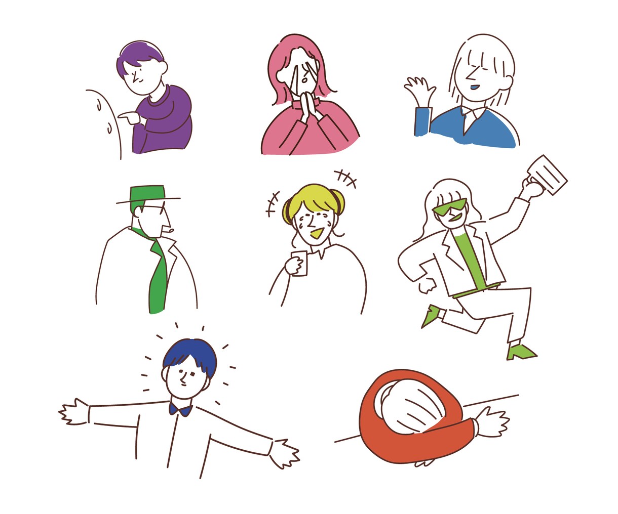ビジネスにも！シンプルなカットイラスト描きます 商用利用◎資料に添えたり使い勝手の良いイラストです イメージ10