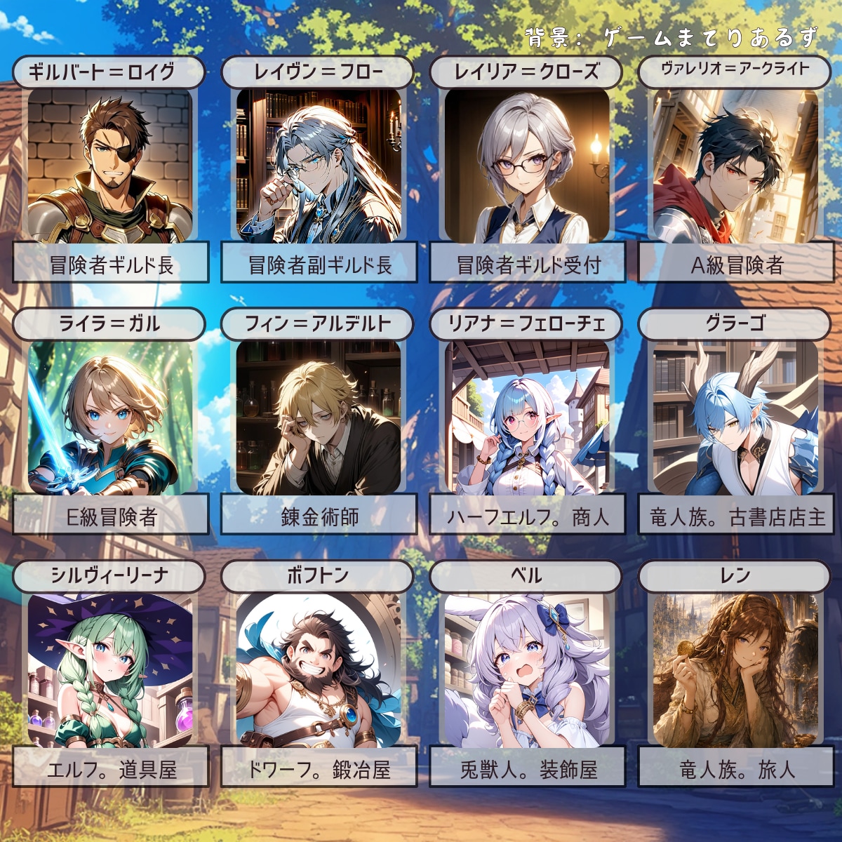 あなたのオリジナルキャラクターの物語作成します 世界観はすでに用意済！キャラクター設定だけで作成可能！ イメージ8