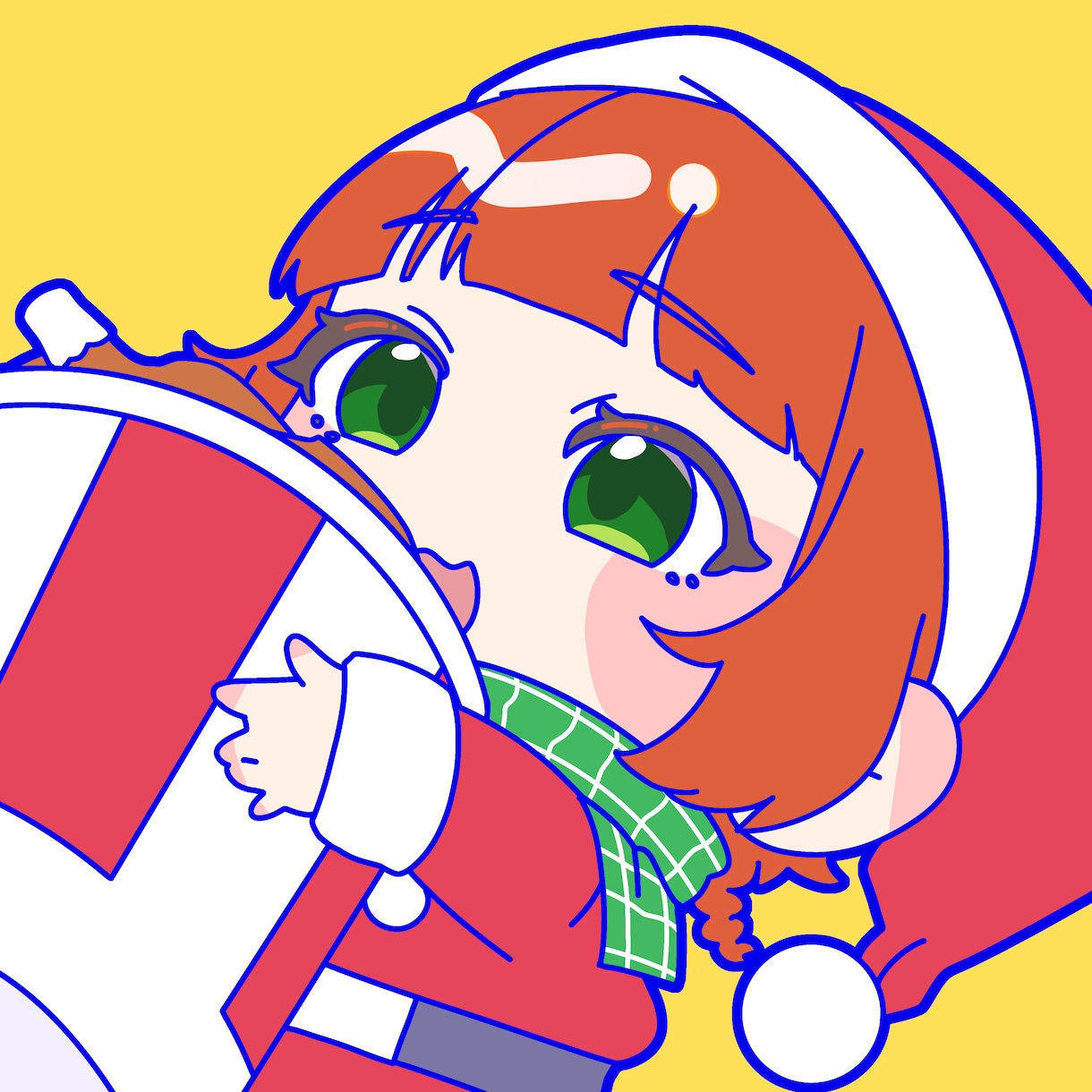 ちびキャラサンタさんアイコン描きます 【12月24日まで受付!】クリスマスを待ち望むアイコンです イメージ3