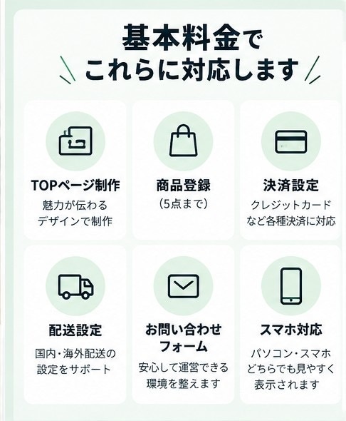 ShopifyでECサイトを制作します 売れる導線を意識したECサイトを制作します イメージ2