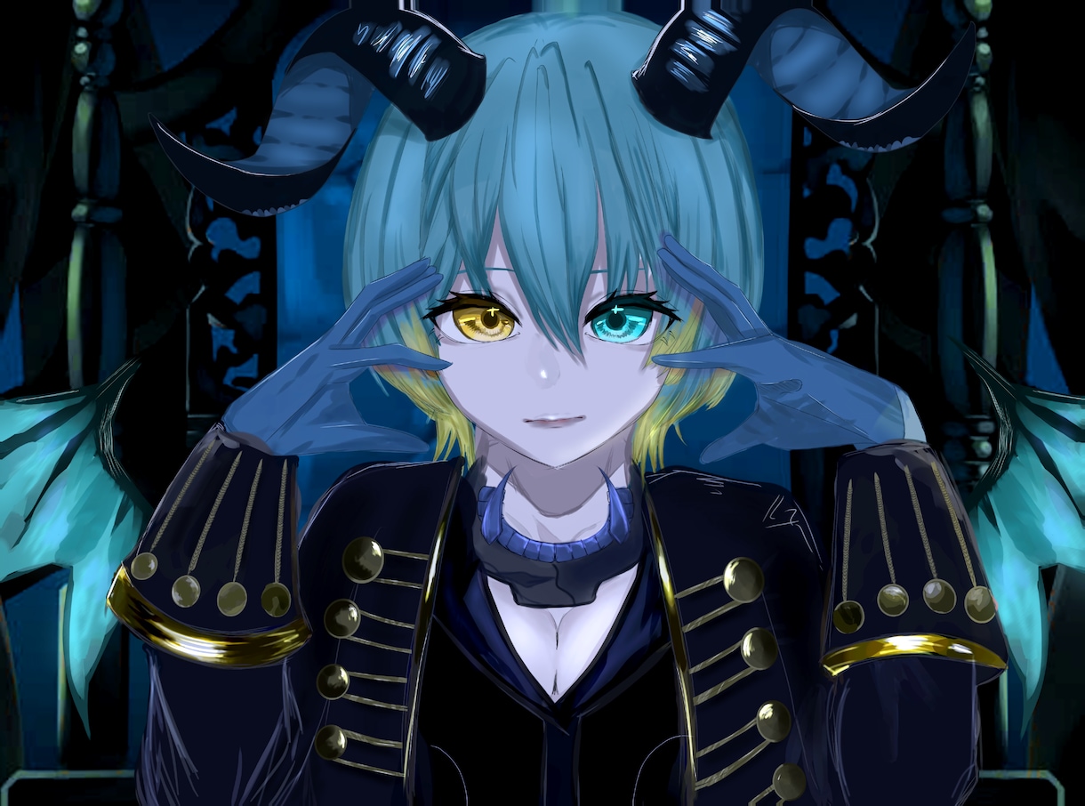 歌ってみたのサムネやSNSアイコン描きます 安価でイラストを購入したいと思っている方へ届いてほしいです！ イメージ1