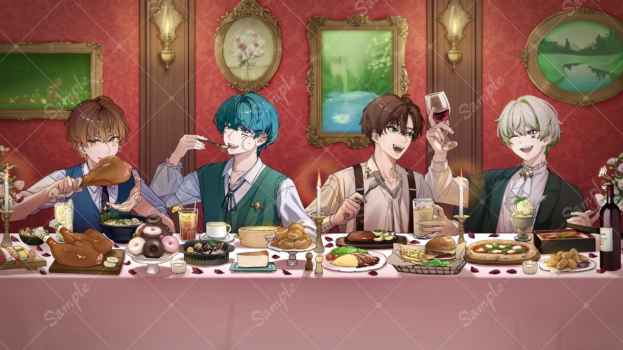 SNSで差がつく!!「主役級」のイラスト描きます 男女可！一枚絵から立ち絵…様々なジャンルに対応します！ イメージ5
