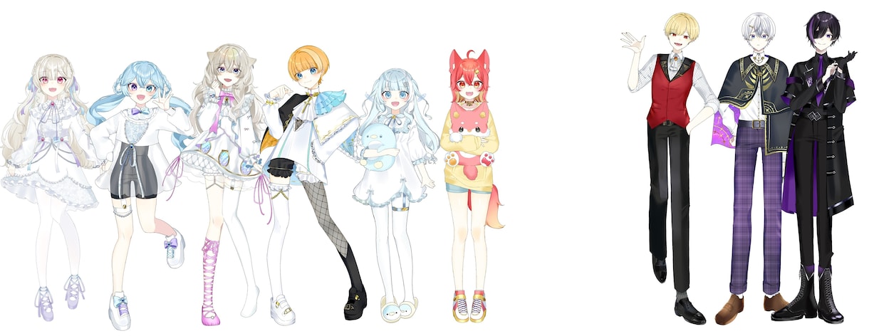 可愛い・かっこいい！立ち絵を制作いたします 活動用やグッズ用の立ち絵をお求めの方へ イメージ2