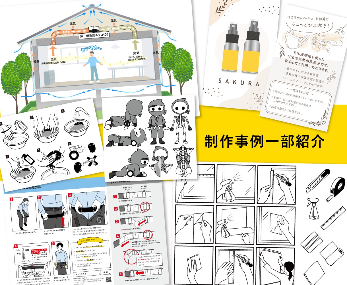 解説・説明書用のシンプルなイラスト描きます 文字だけじゃ伝わりにくい説明書もこれでバッチリ◎ イメージ5