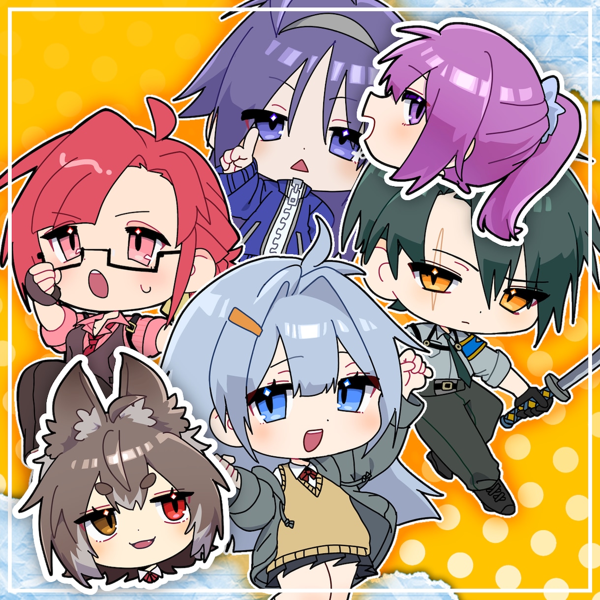 商用OK！ミニキャラ・SDキャライラスト制作します アイコンや立ち絵に自由に使える、かわいいSDキャラを描きます イメージ10