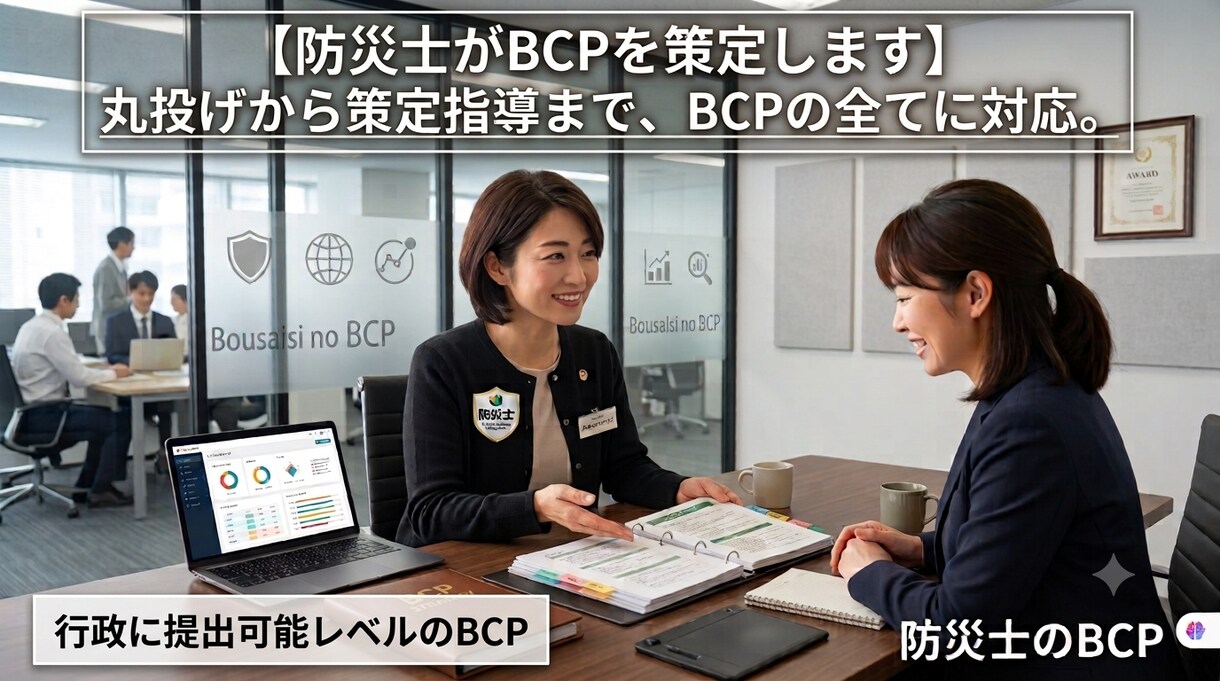 実効性の高いBCP策定・改定を伴走サポートします 【実績作り・先着5名】実効性の高いBCP策定・改定をサポート イメージ1