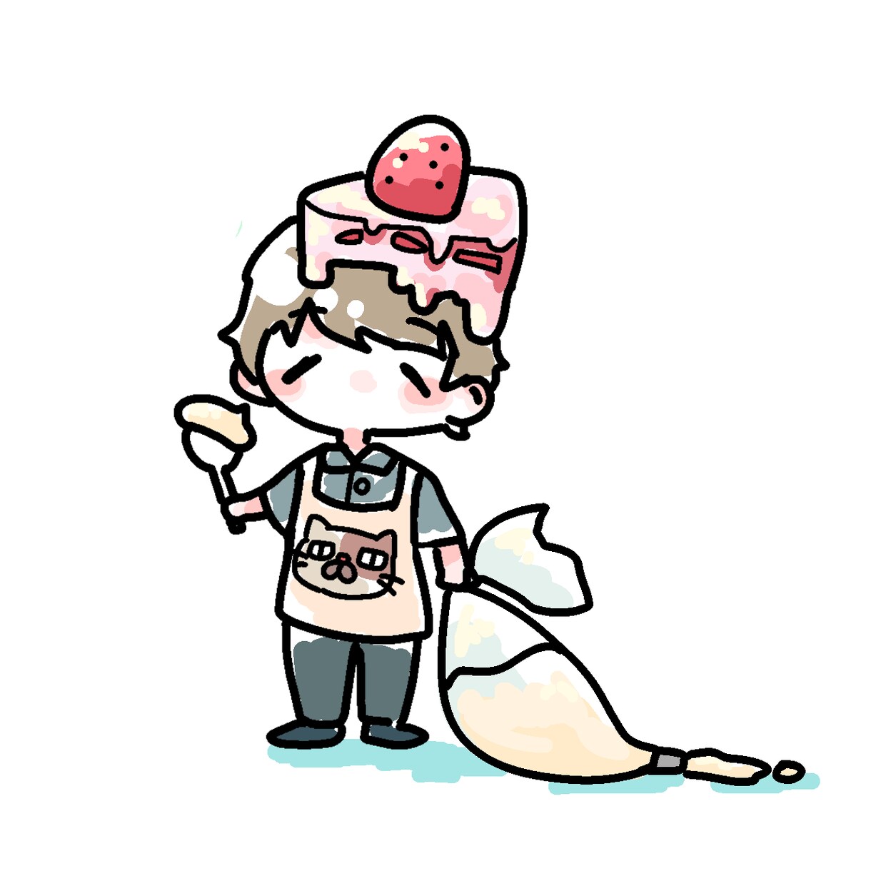 大幅値下げしました！デフォルメイラスト描きます ふわふわ可愛いを求めている方是非！ イメージ3