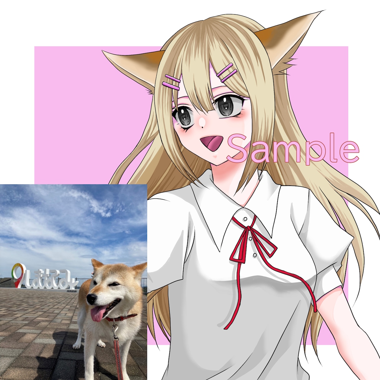 貴方の家族の動物(ペット)を擬人化イラストにします 短納期！修正5回まで無料でお届け致します！ イメージ4