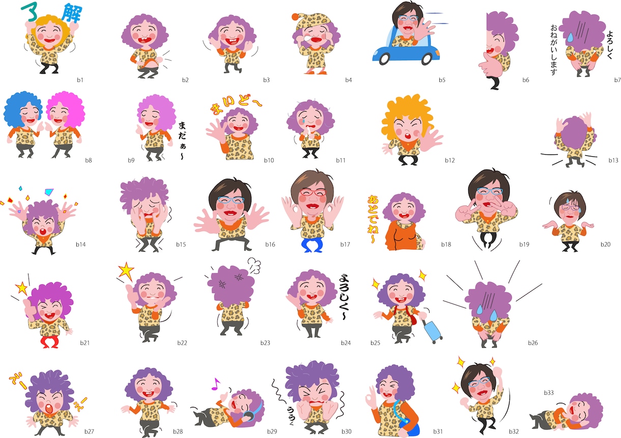 LINEスタンプ似顔絵ビジネス用3表情制作します 話題づくりに！最適！スタンプがあなたの代わりに表現！ イメージ5