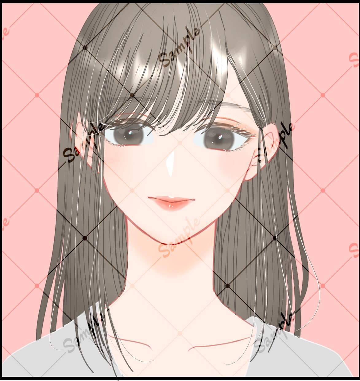 SNSアイコン向け⭐︎女の子のイラスト描きます シンプルだけど目を惹く可愛い女の子を描くことを目指してます✨ イメージ5