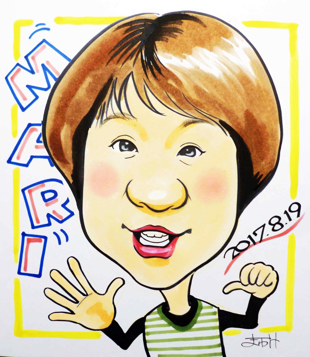 世界でたった一つのプレゼントに似顔絵を描きます 似顔絵師歴35年のベテラン似顔絵師がそっくりに描きます イメージ2