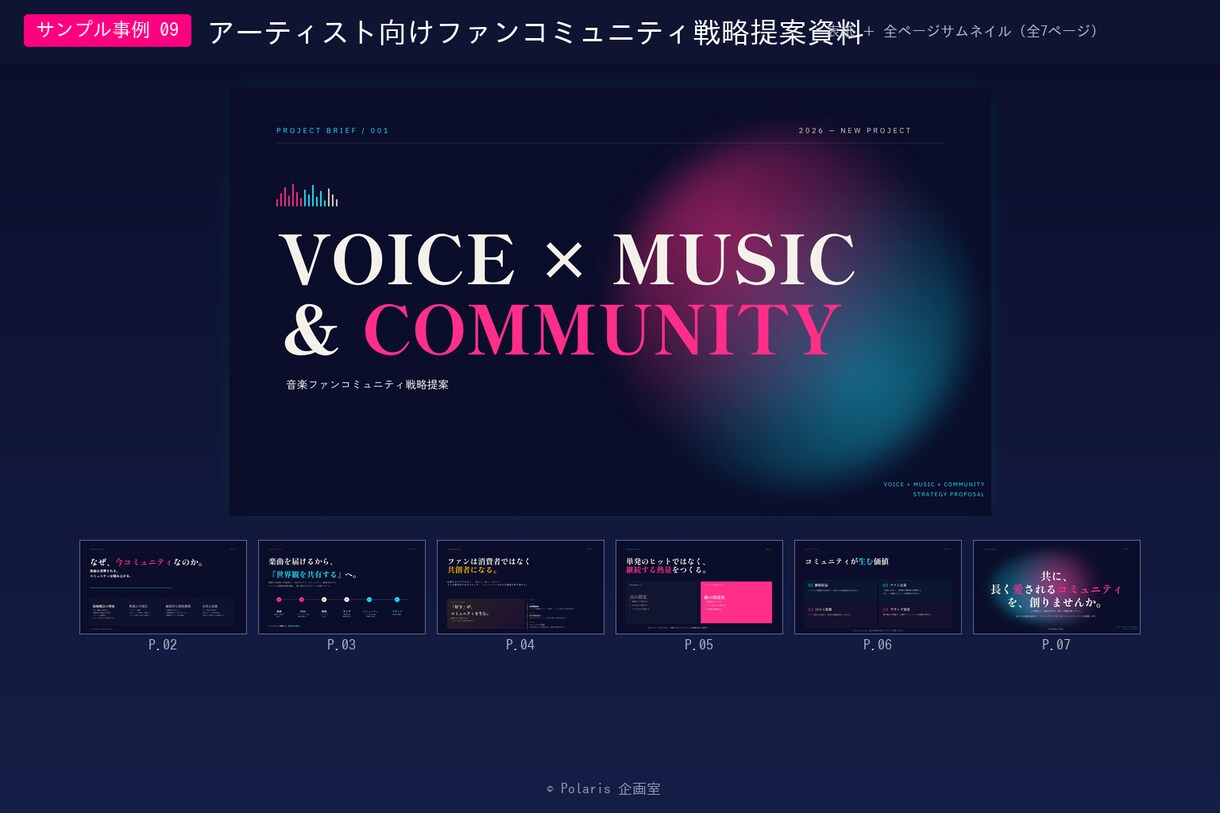 メモ・箇条書きからプレゼン資料を作ります 上場企業の企画プロが構成から資料化します イメージ6