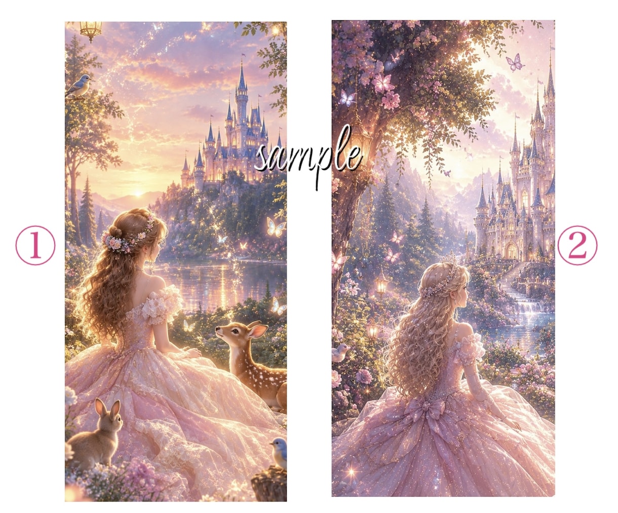 引き寄せ♡ロマンチック♡開運お守り待受画像届けます 画像1枚＋アファメーション英文と開運数字入り♪運気アップに♡ イメージ2